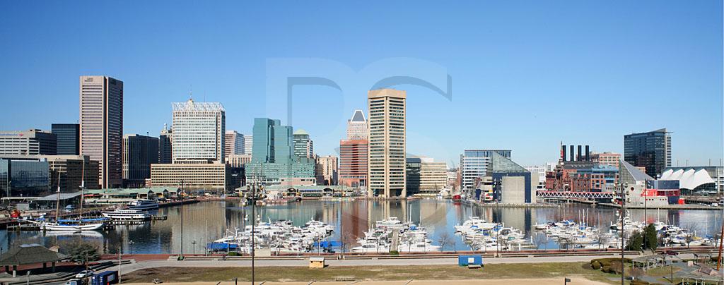 Baltimore Skyline Panoramic, Daytime