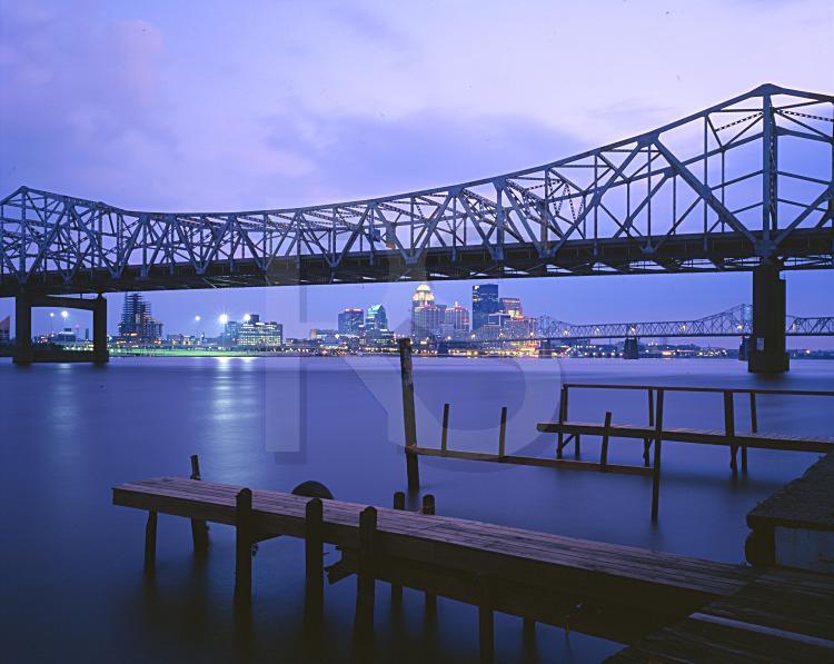 Kennedy Bridge and Louisville Skyline