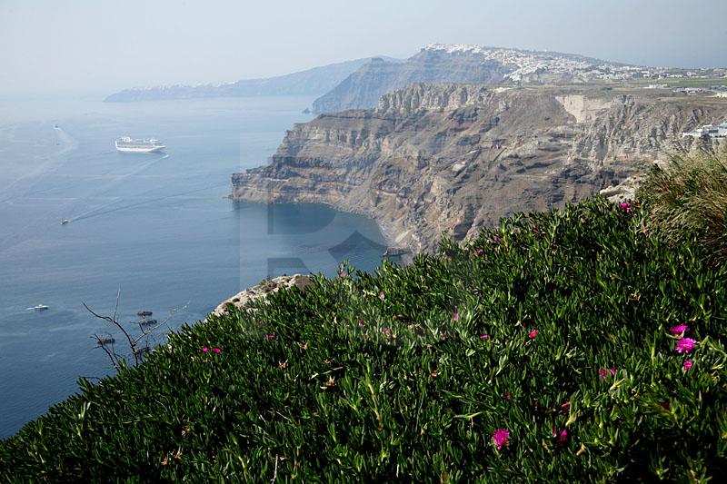 The Caldera And Santorini Cliffs 1