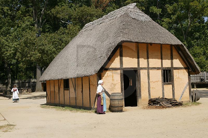 Thatched Roof Home, Historic Jamestown Settlement