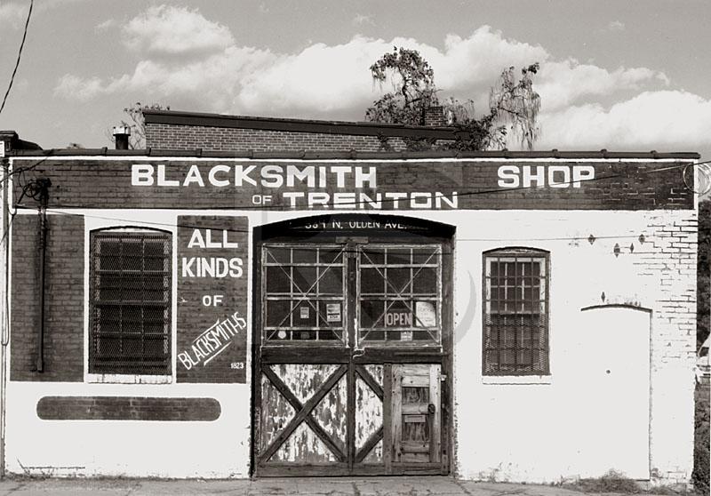 Blacksmith Shop Of Trenton, Black & White