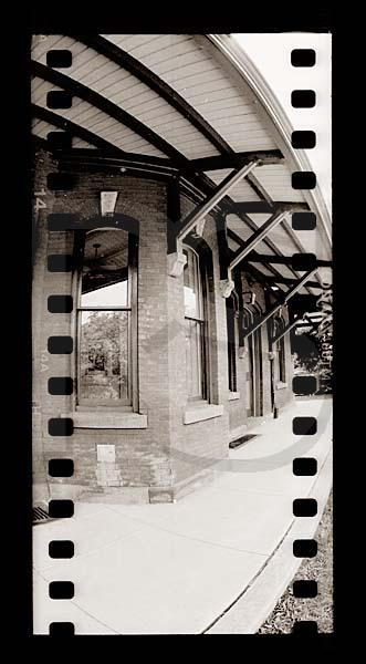 Hopewell Train Station Detail, 35mm Panoramic