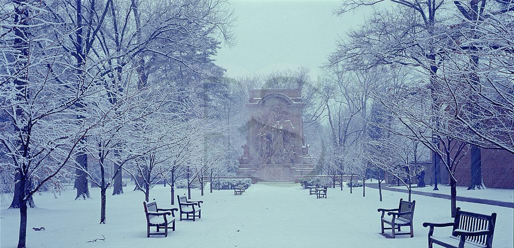 Princeton Battle Mounment, Winter Panoramic