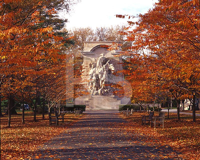 Princeton Battle Monument in Autumn