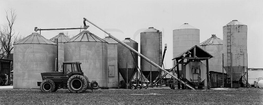 Silos And Tractor