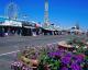 Ocean City Boardwalk And Flower Pots