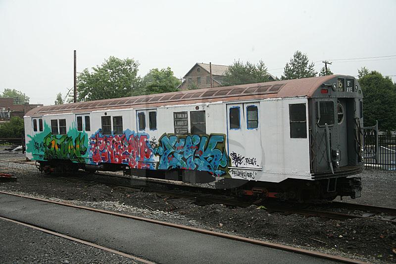 Grafitti Covered Subway Car, Trolley Museum Of New York