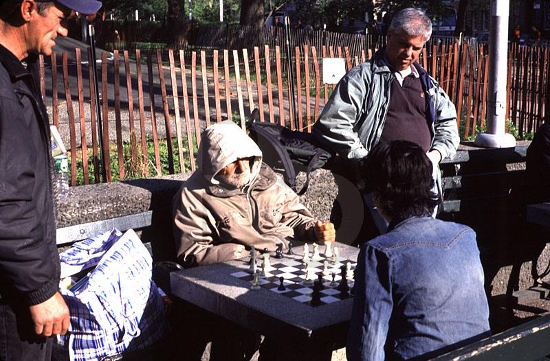 Chess Playing In Washington Square Park