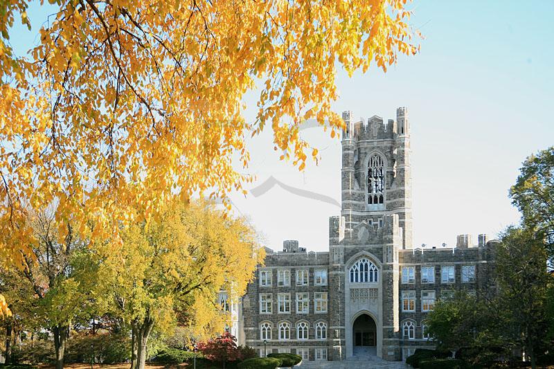 Keating Hall and Fall Color, Fordham University, Rose Hill Campus