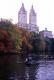 Central Park Boating Lake In Fall