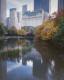 Central Park, w/Plaza Hotel In Fall