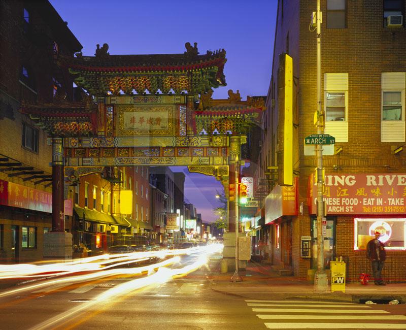 Chinatown Philadelphia At Dusk 1