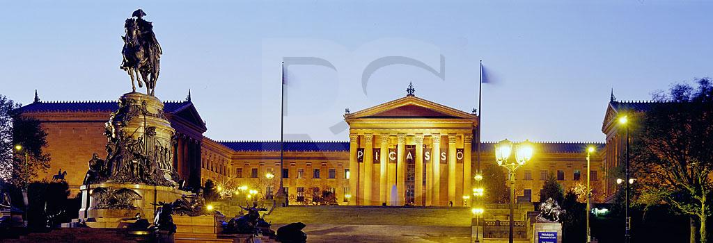 Philadelphia Museum Of Art And Eakins Oval Panoramic