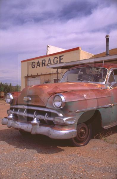 Garage And Abandoned Car